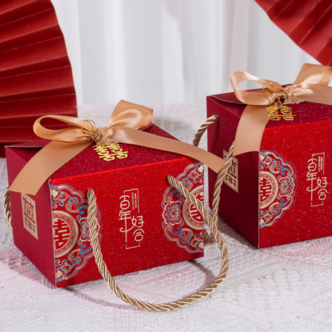 ✅พร้อมส่ง✅กล่องใส่ส้ม วันตุรุษจีน กล่องของขวัญงานแต่ง ใส่ของรับไหว้ ของชำร่วย - รูปที่ 5