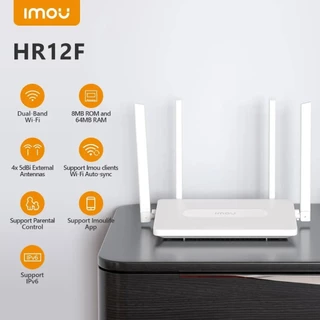 IMOU Router Wifi รุ่น (HR12F) AC1200 Dual-Band Wi-Fi Router 2.4GHz & 5GHz เชื่อมต่ออินเทอร์เน็ตที่เสถียรและความเร็วสูง