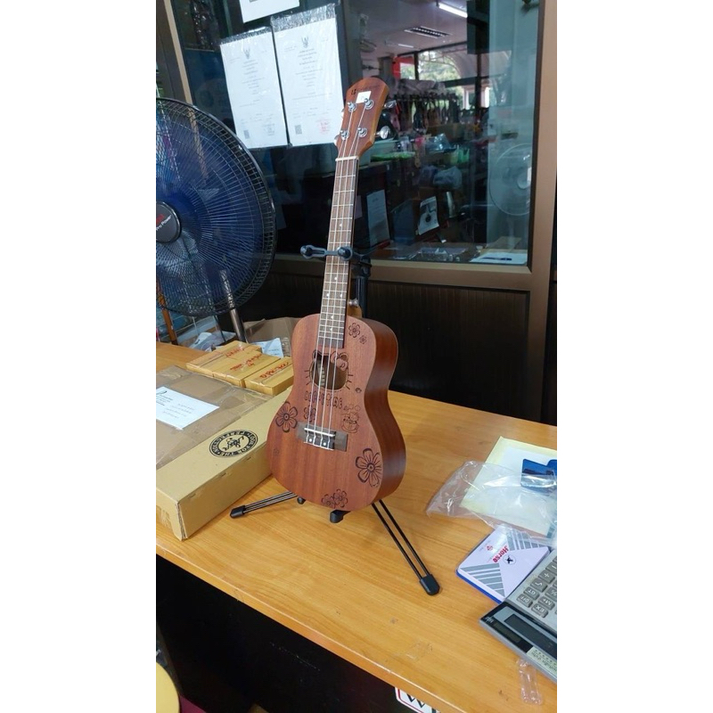 ขาตั้ง ใช้วางไวโอลีนและวางอูคูเลเล่ได้ เนื้อเหล็กสีดำพับเก็บได้ราคา1อัน - รูปที่ 5