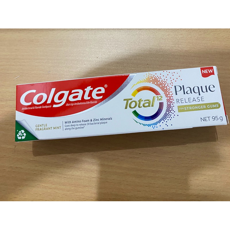 ใหม่! ยาสีฟัน คอลเกต โททอล พลัค รีลีส 95 กรัม Colgate Total Plaque Release 95g (Toothpaste)