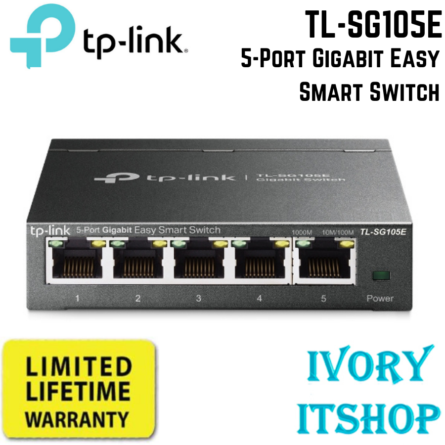 TP-LINK TL-SG105E 5-Port Gigabit Unmanaged Pro Switch