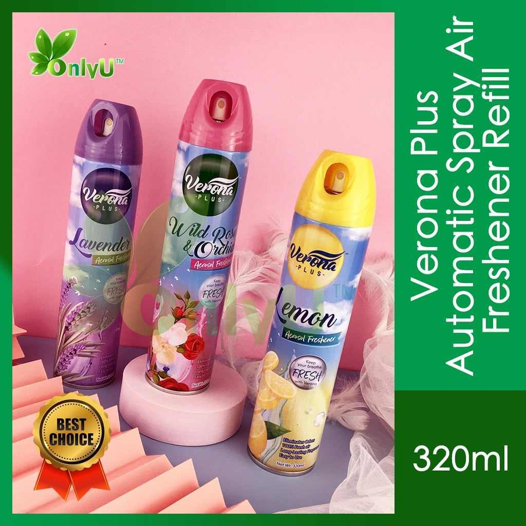 ต้องลอมหอมมากVerona Lemon Air Spray Freshener 320Mlสเปรย์ปรับอากาศ 320ml.จากแบรนชื่อดังมาเลเซีย