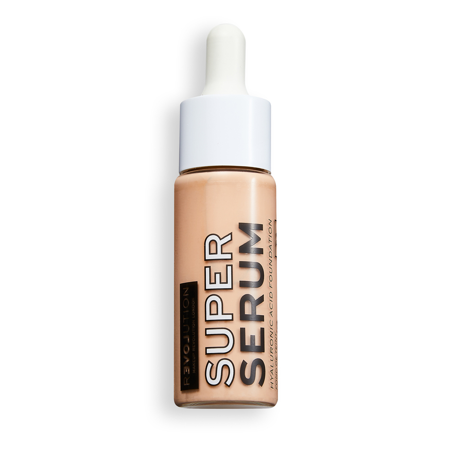 (รองพื้น)Makeup Revolution - Relove Super Serum Hyaluronic Acid Foundation