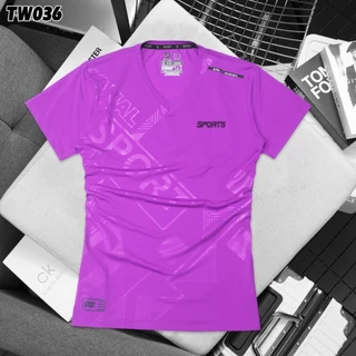 เสื้อยืดแขนสั้น เสื้อกีฬา คอวี ของผู้หญิง ใส่ออกกำลังกาย ใส่วิ่ง ใส่อยู่บ้าน มีครบไซส์ มีสินค้าพร้อมส่ง