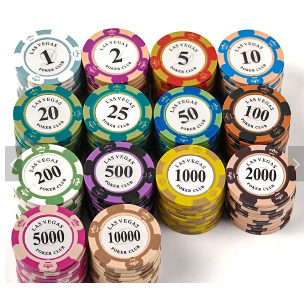 เซต 100 ชิป น้ำหนัก 14g ของใหม่พร้อมส่ง