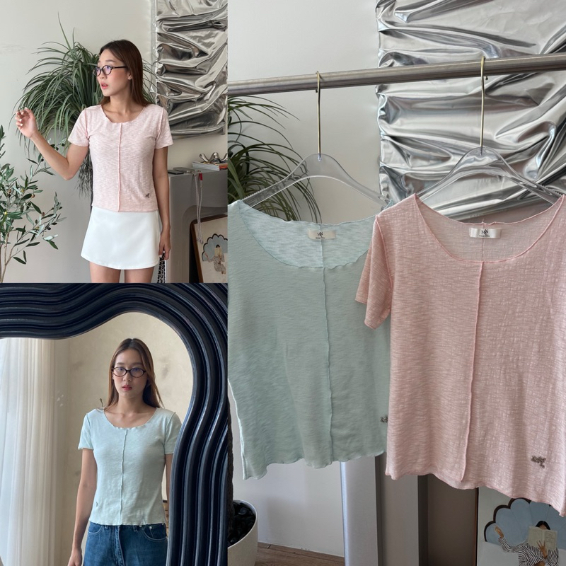ronnie top เสื้อยืด ดีเทลสวยๆ ผ้าคอตตอนสลาฟ
