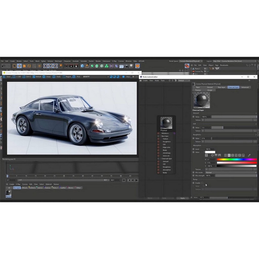 Corona Renderer  for 3ds Max 2019-2025 ทักถามรายละเอียดได้เลยครับ