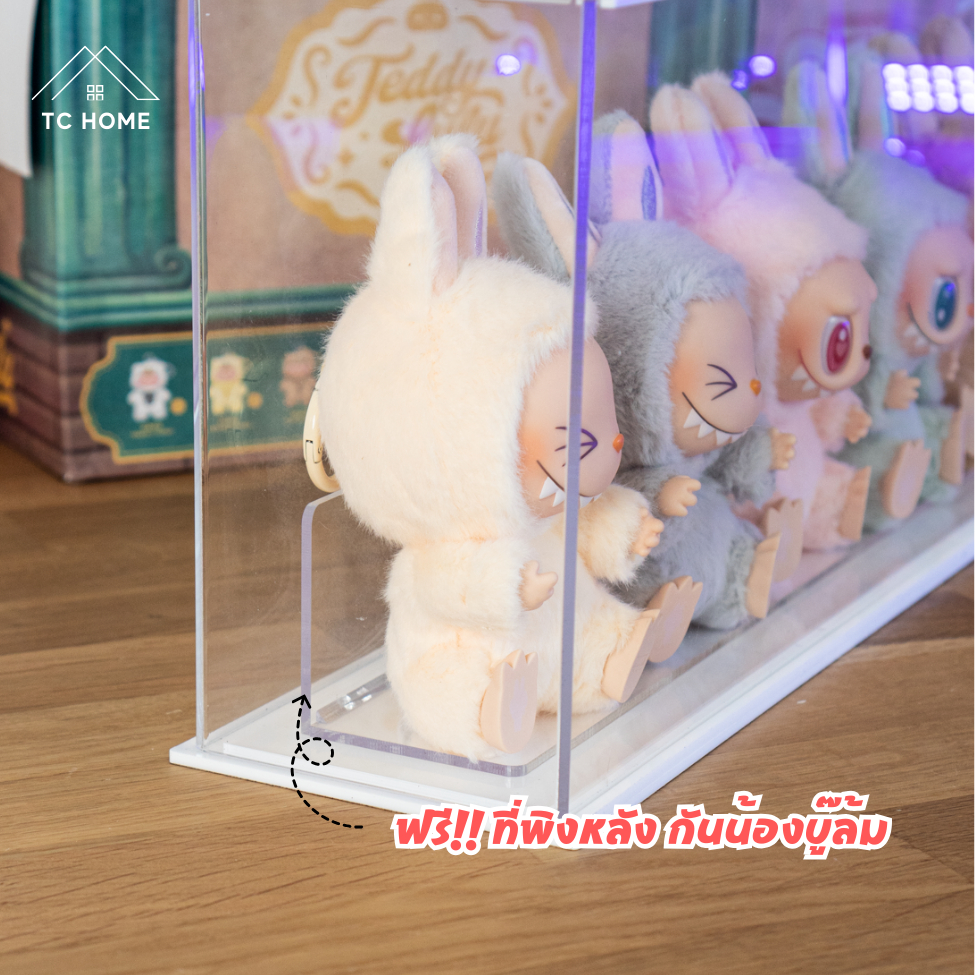 TC HOME ตู้โชว์ Macaron Labubu 6 รุ่น ฝาเปิดสไลด์ ใส่ได้ 6 ตัว กล่องใส่ลาบูบู้ ใส่ลาบูบู้ได้ทั้ง V1 V2 - PD062 - รูปที่ 6