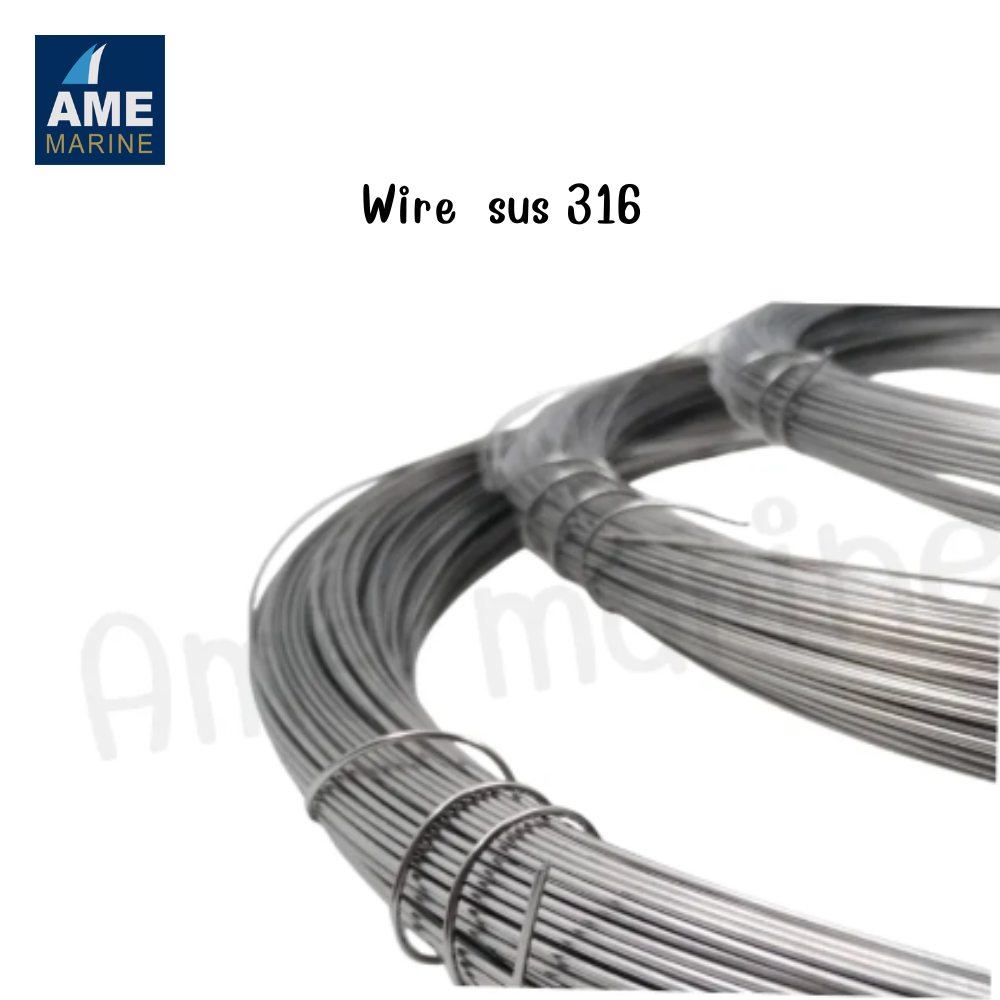 Stainless Steel 316 Wire ลวดเหล็ก ลวดสแตนเลส มีขนาดให้เลือก ความยาว 5 เมตร