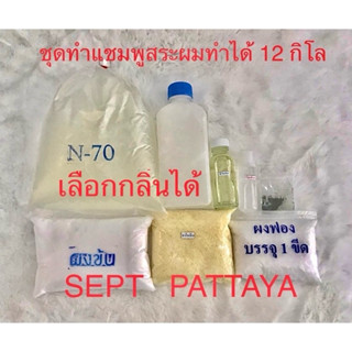 ชุดทำแชมพูสระผม มีกลิ่นให้เลือก ทำได้ 12 กิโล ใช้ได้ปลอดภัย