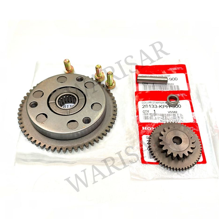 เฟืองสตาร์ท เฟืองสตาร์ทมือ วันเวย์สตาร์ท น็อตลูกปืน wave125s. เวฟ125หัวเถิก เวฟ125อาร์ ดรีม125 เวฟ125บังลม รุ่นคาร์บู