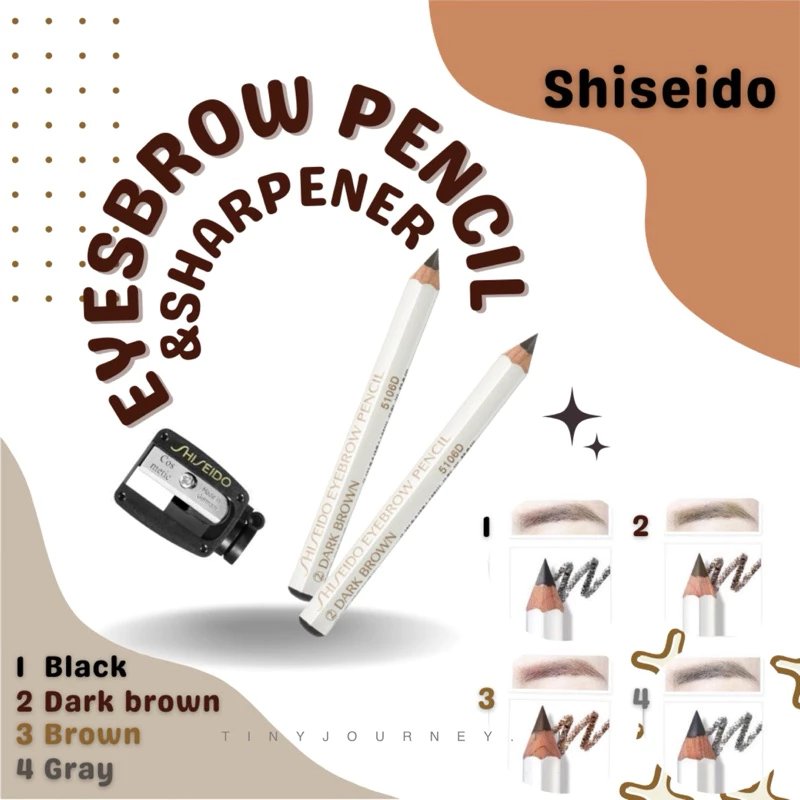 [ของแท้💯 จากญี่ปุ่น🇯🇵] Shiseido Eyebrow Pencil 1.2 กรัม ดินสอเขียนคิ้วชิเซโด้ / กบเหลาชิเซโด้ Sharpener