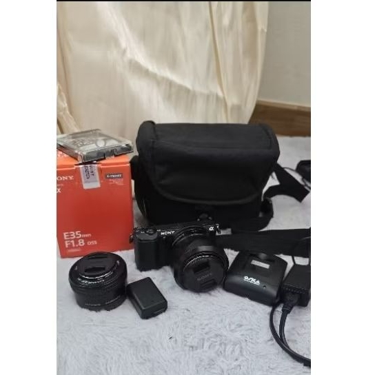 Sony A5100 Body + Lens kit + Lens fix 35 1.8 มือสอง