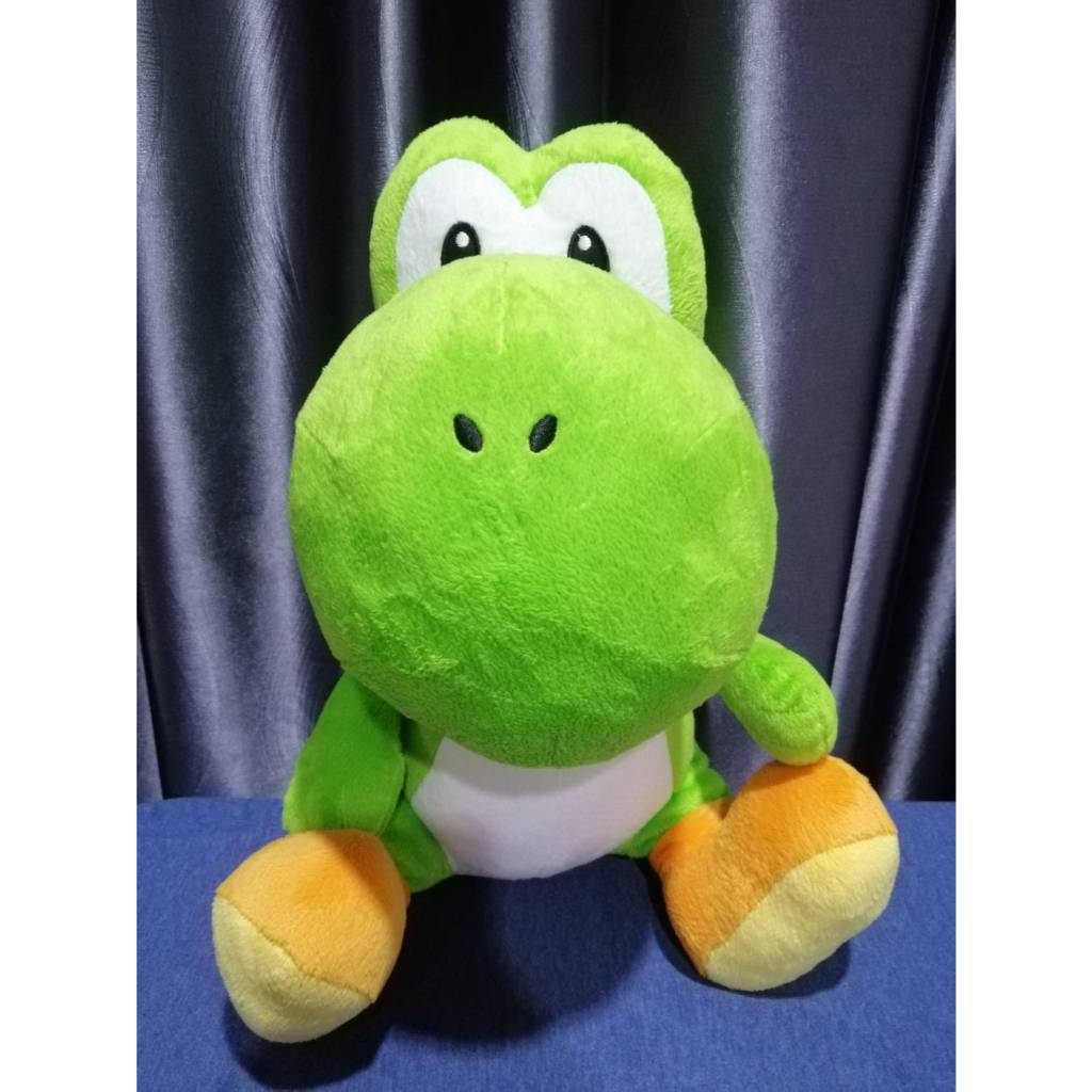 ตุ๊กตาไดโนเสาร์โยชิ Super Mario Bros Yoshi สีเขียว ขนาด 17 นิ้ว ป้าย TAITO