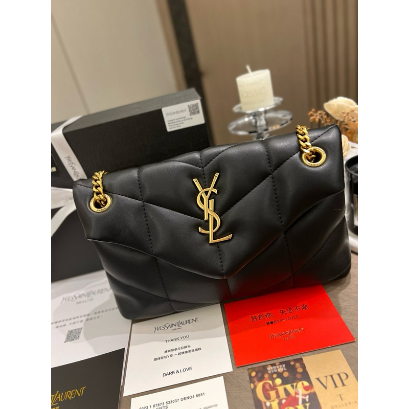 YSL LOULOU PUFFER BLACK PREMIUM’S GIFT