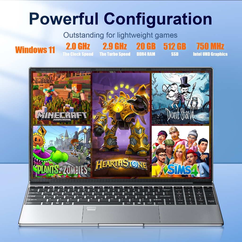 NEW 2025 ASU แล็ปท็อปใหม่ 15.6 นิ้ว HD Intel N50 2.9GHz Notebook 16GB+1TB โน๊ตบุ๊คLaptops เกม ธุรกิจ