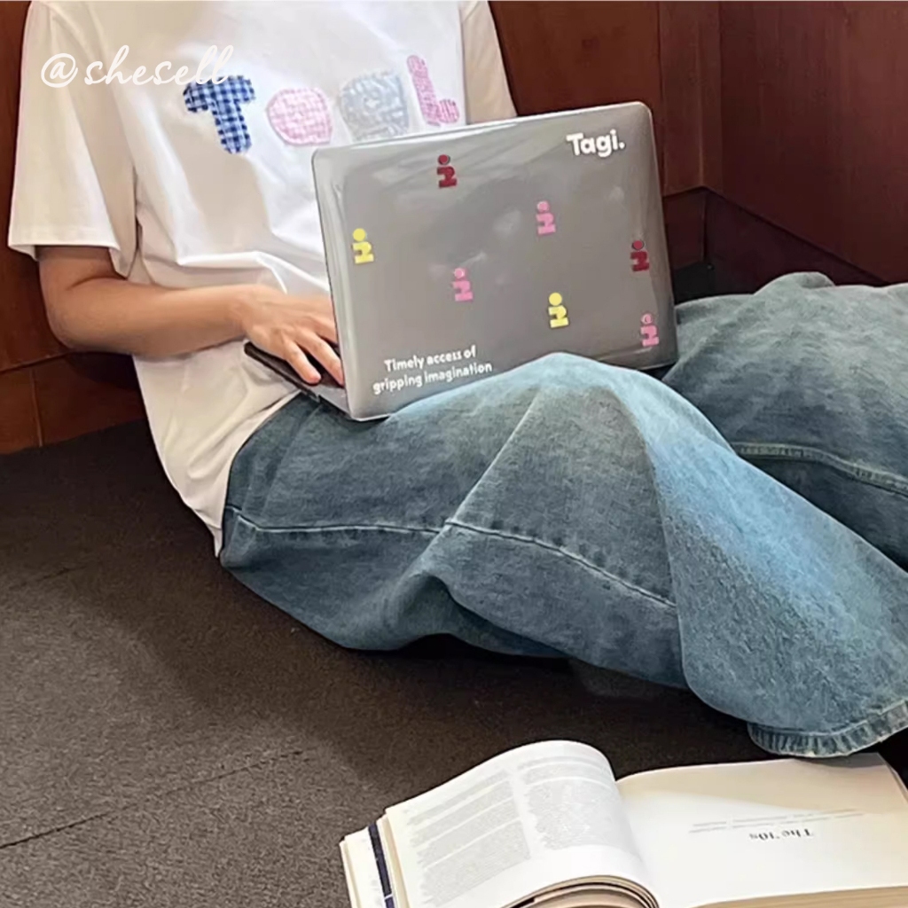 Shesell พร้อมส่ง✨เคส macbook(Crystal)M4 Air13/Air15/Pro13/16 เคสสำหรับแมคบุ๊คใส Gripping Imagination