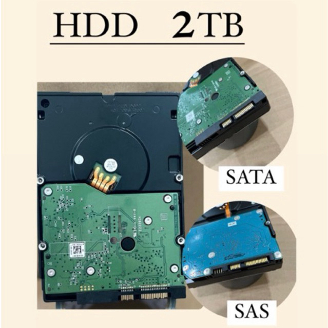(พร้อมส่ง) HDD ฮาร์ดดิกส์ สำหรับPC ความจุ 2TB 7200RPM (6.0GB/S)  5V 450mA,12V 850mA สภาพปกติ ใช้งานป