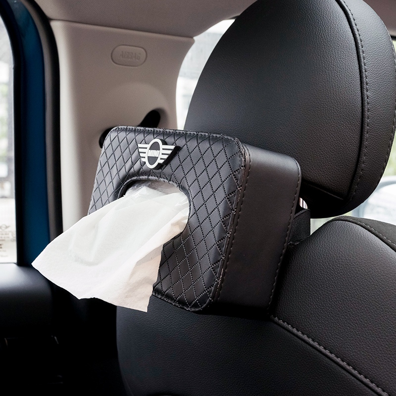 YIPAUTO กล่องใส่ทิชชูในรถยนต์ กล่องทิชชู่ในรถติดรถหลังเบาะ กล่องหนังทิชชู่ในรถ ที่ใส่ทิชชูในรถ หนังPU ที่ใส่กระดาษทิชชู