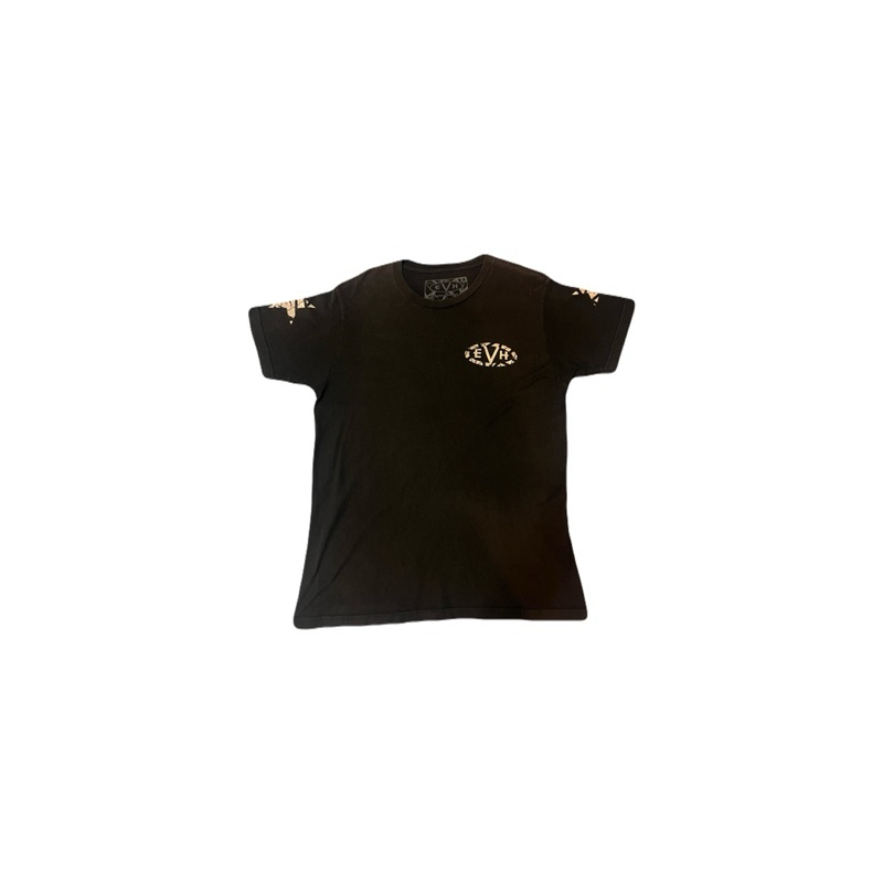 เสื้อวง เสื้อทัวร์ EVH Eddie Van Halen White Stripe Guitar (เสื้อจริงสีดำ)ของแท้100%