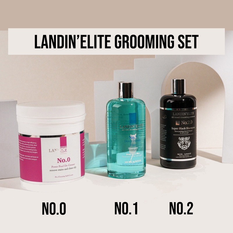 (ของแท้ พร้อมส่ง) LANDIN’ELITE ชุดเซทอาบน้ำแมว ‼️โฉมใหม่‼️