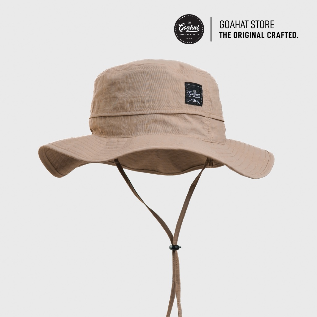 G100 Beige หมวกเดินป่า หมวกทหาร พับเก็บได้ คืนทรงสวย ระบายอากาศได้ดี แห้งไว ทรงสวย เบา ใส่สบาย