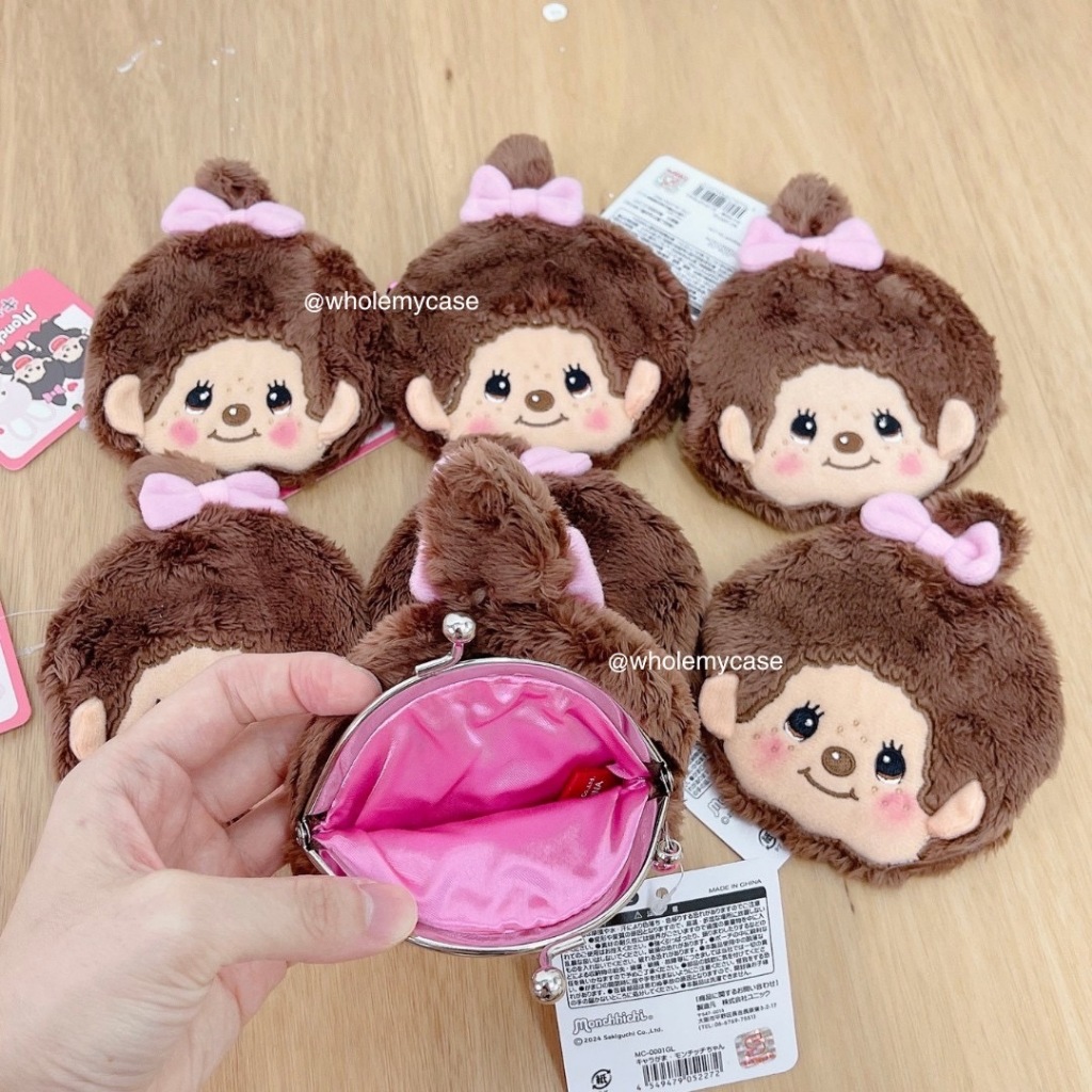 ⭐️ใช้โค้ดลด 30% เหลือ 265฿⭐️ (พร้อมส่งจากไทย🇹🇭) กระเป๋าใส่เหรียญ Monchhichi แท้100% จากญี่ปุ่น สินค้าพร้อมส่งจากไทย