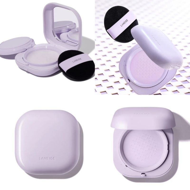(ในไลฟ์ลด50%)*ของแท้*พร้อมส่ง*ส่งไว*Laneige Stay Bright All Day NEW! 24-HR SKIN VEIL TONE-UP POWDER แป้งม่วงเบลอผิวลาเนจ