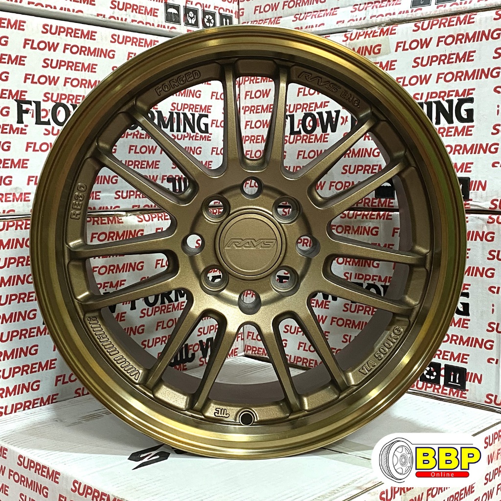 แม็กขอบ 15 Re30 สีน้ำตาล รถเก๋ง 4/100-114 (4วง)