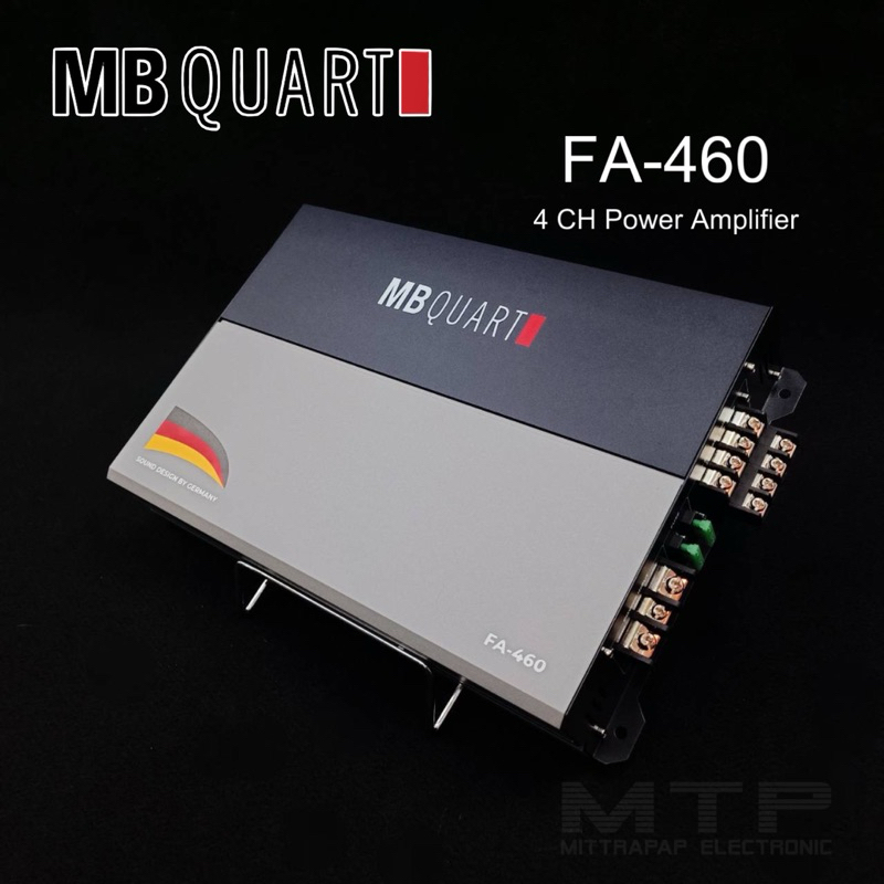 เพาเวอร์แอมป์ MB Quart รุ่น FA-460 เพาเวอร์แอมป์ขับกลางแหลม เน้นรายละเอียดเสียง