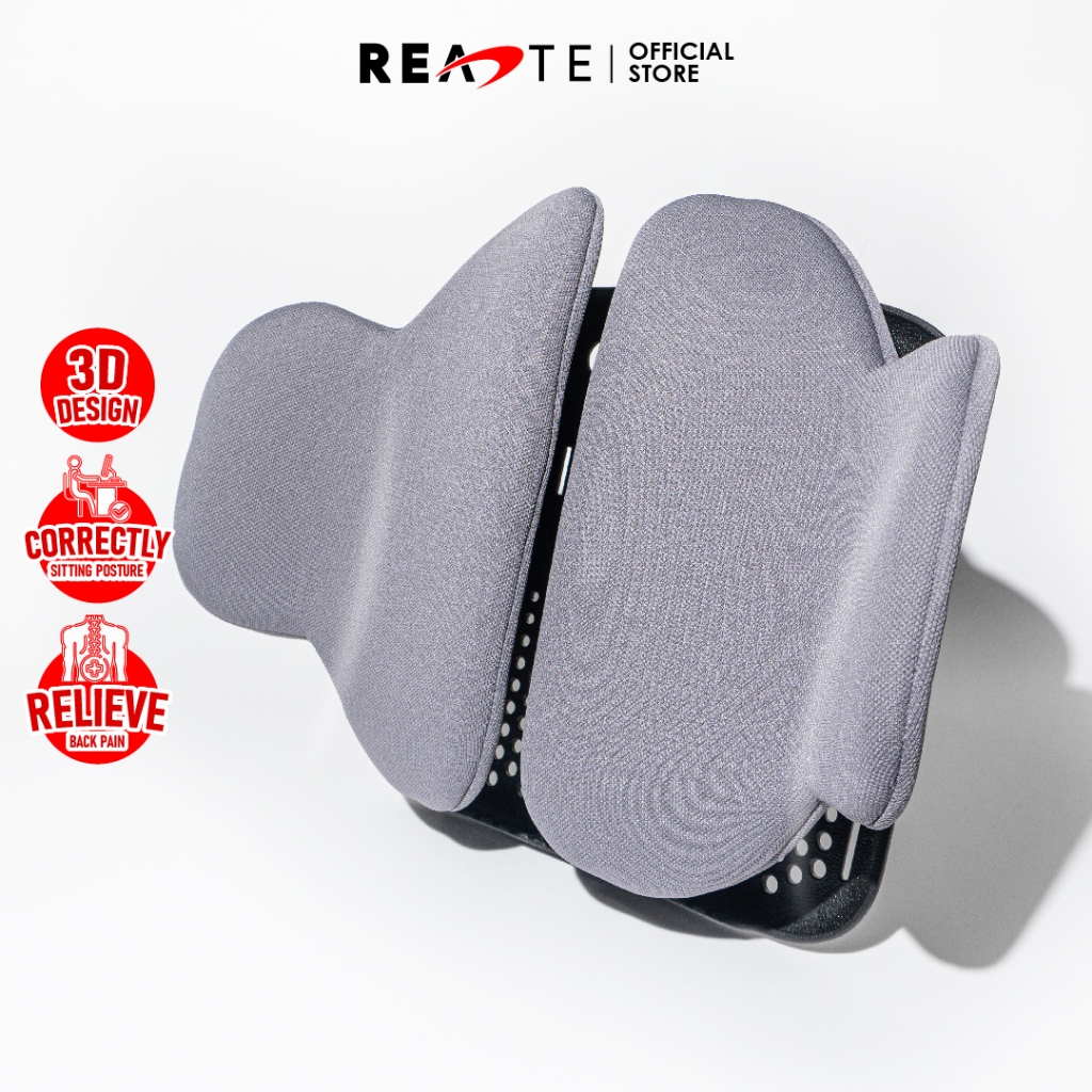 READTE พนักพิงหลังเพื่อสุขภาพ โอบรับหลังส่วนล่าง เบาะรองหลัง ERGONOMIC BACK CUSHION