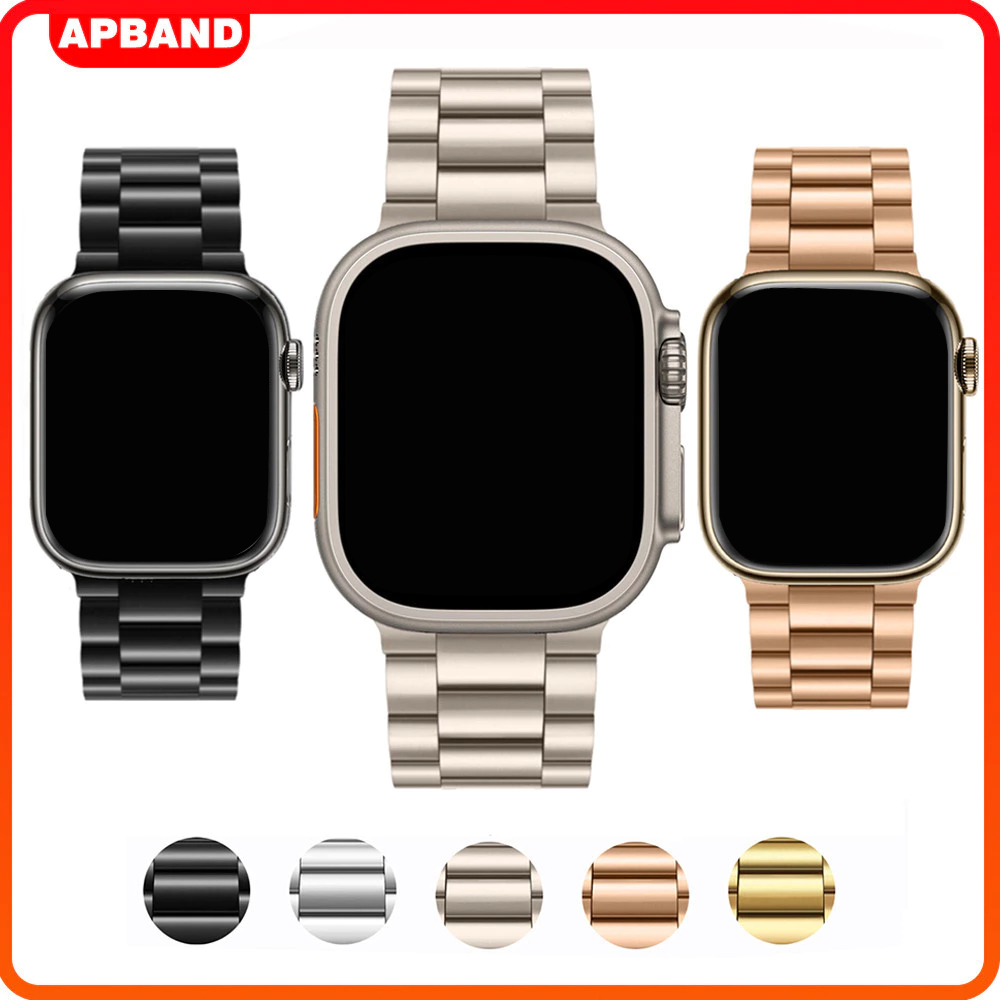 สายนาฬิกาสแตนเลสสำหรับ Apple Watch 49 มม. 46 45 มม. 41 มม. 38 40 42 44 มม. Ultra 3 2 SE Iwatch Series 11 10 9 8 7 6 5 4