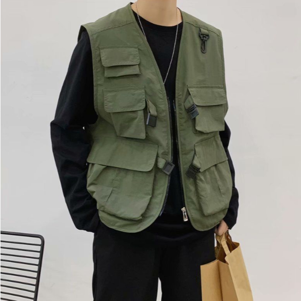 มาใหม่ เสื้อกั๊กแคมป์ปิ้ง กั๊กผ้าร่ม (พร้อมส่ง) รุ่น MCC118
