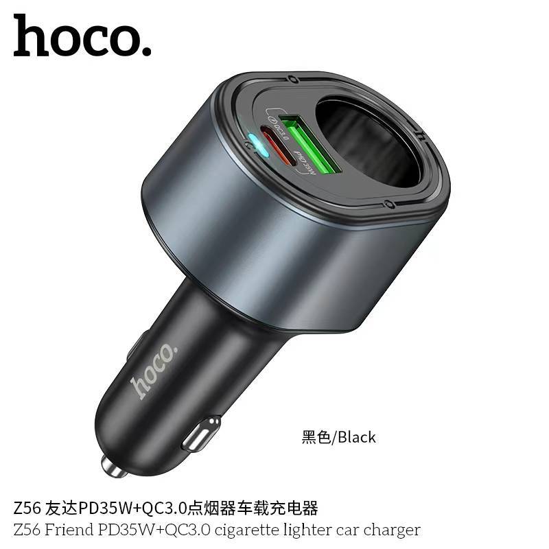 Hoco Z56 หัวชาร์จในรถ ชาร์จเร็ว 240W PD35W+QC3.0 Fast Car Charger ที่ชาจในรถ 1PD 1USB Fast Car Charger - รูปที่ 2