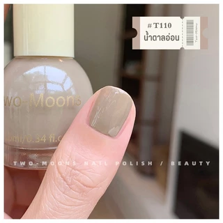 🌈ส่งจากไทย Two moons สีทาเล็บกึ่งเจล โทนสีน้ำตาล สไตล์เกาหลี ทาเองได้ ไม่ต้องใช้เครื่องอบ สีสวยเหมือนไปทำที่ร้าน