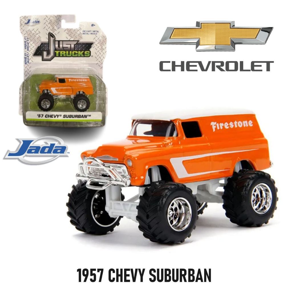 โมเดลรถเหล็ก JADA ชุด JUST TRUCKS WAVE 21 ลิขสิทธิ์แท้ แนวรถบิ๊กฟุต สเกล1/64 (แพ็คไม่คม) เลือกแบบได้ # JD14020 ราคา ถูกที่สุด ดีลบีเคเค แกลเลอรีภาพที่ 7