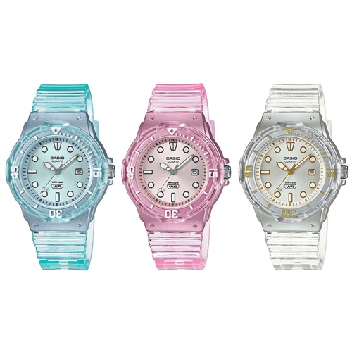 CASIO นาฬิกาข้อมือผู้หญิง สายเรซิ่น รุ่น LRW-200,LRW-200HS,LRW-200HS-2E,LRW-200HS-4E,LRW-200HS-7E