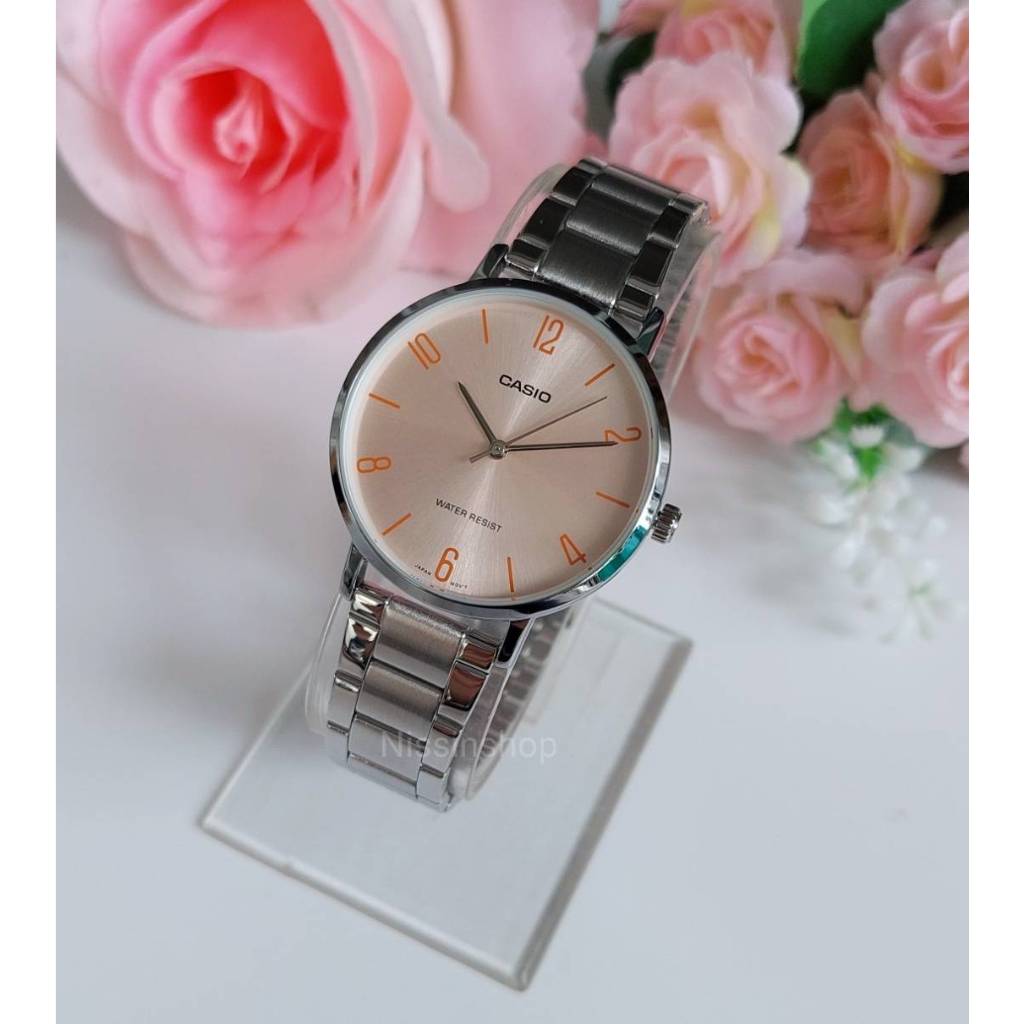 นาฬิกา Casioแท้ รุ่น LTP-VT01D  นาฬิกาผู้หญิงสายสแตนเลส สไตล์เรียบหรู - ของแท้ 100% รับประกันสินค้า1 ปี