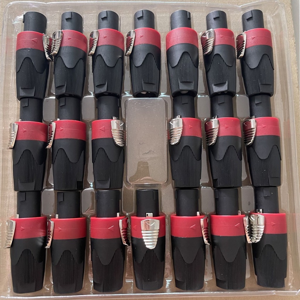 สเป็คคคอนตัวผู้ #สีน้ำเงิน-สีแดง (ราคาต่อแพ็ค 2-20ตัว) สปิกคอนสำหรับเข้าสายลำโพง วัสดุเกรดดี ทนต่อความร้อน สวยแข็งแรงได้ - รูปที่ 5