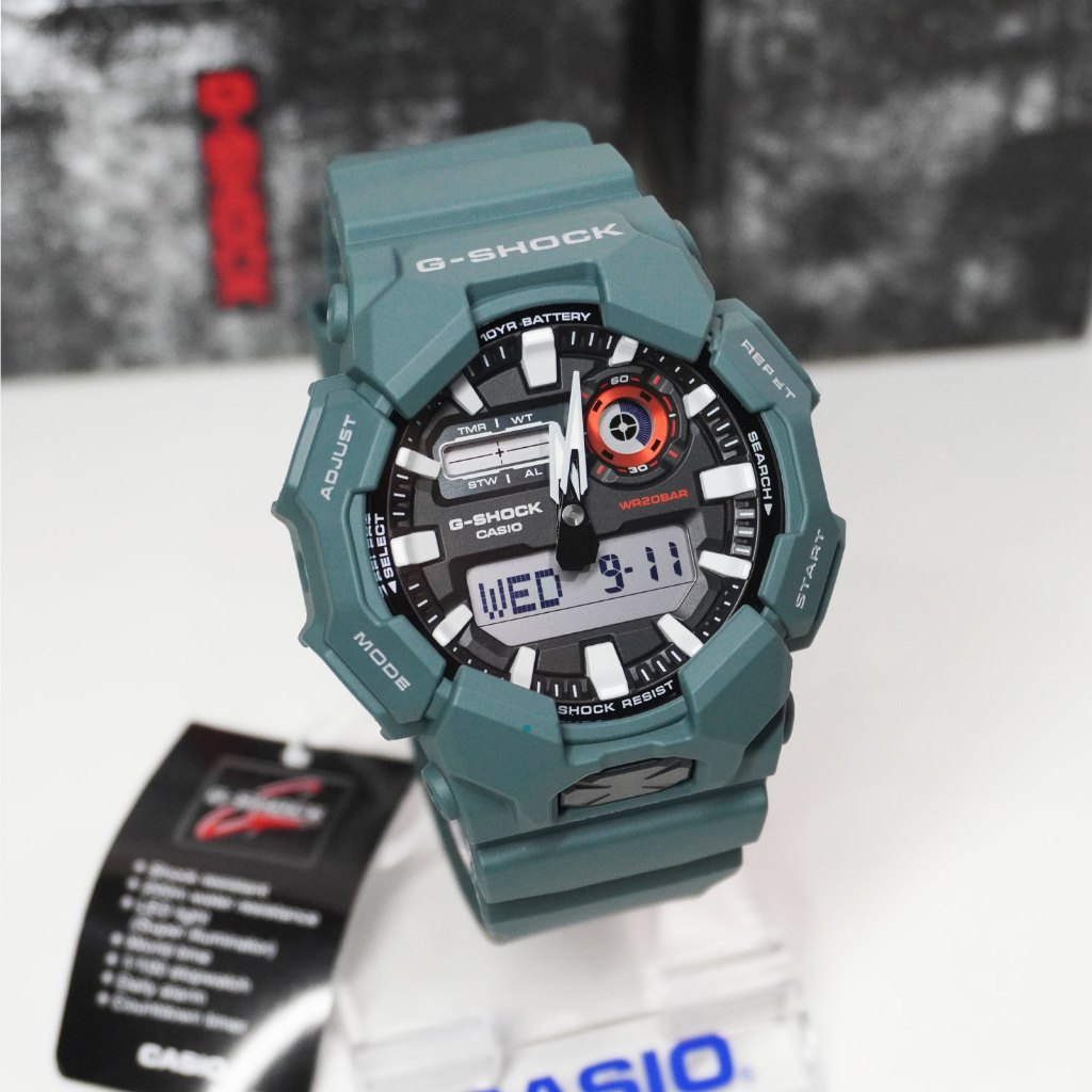 Casio G-Shock นาฬิกาข้อมือผู้ชาย สายเรซิน รุ่น GA-010( GA-010-1A, GA-010-2A,GA-010-5A)