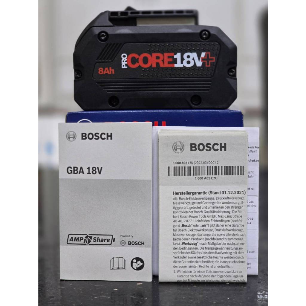 BOSCH แบตเตอรี่ EXPERT , PROCORE+ 18v  มีขนาด 4ah - 15ah  น้ำหนักเบา กำลังแรง (รับประกัน 1ปี) - รูปที่ 3