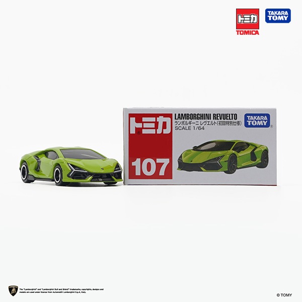 ● Takara Tomy โทมิก้า โมเดลรถ Tomica No.107 Lamborghini Revuelto (first special edition)