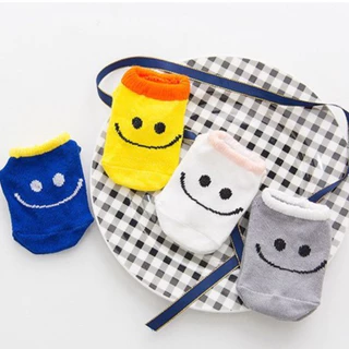 Babyonline(Y054)J1 (ส่งด่วน1วัน)ถุงเท้าเด็กแรกเกิดลายการ์ตูนมีกันลื่น ผ้าฝ้าย ใส่สบาย