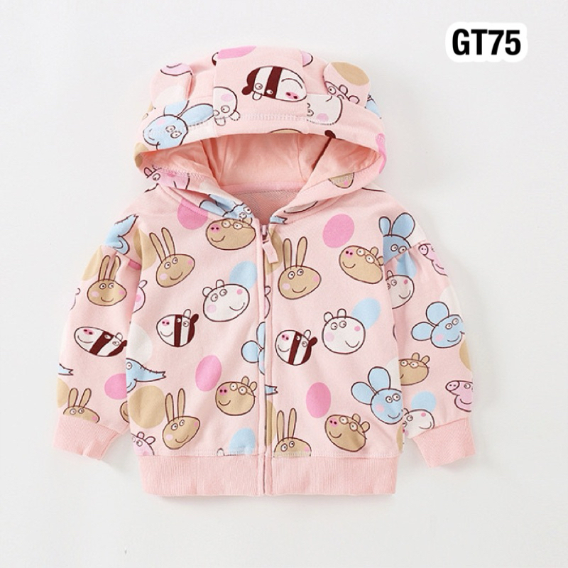 พร้อมส่งจากไทย เสื้อแจ็คเก็ต/สเวตเตอร์ ลาย Peppa Pig / ลายมิคกี้เม๊า เสื้อแจ็คเก็ตมีฮู้ด ผ้าดีงาม ลายน่ารักสุดๆ
