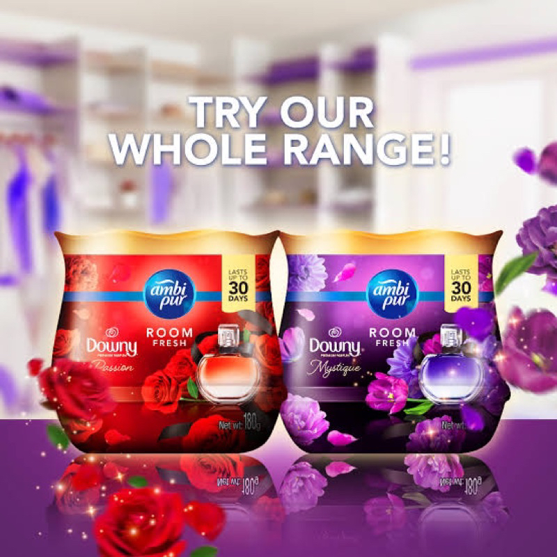 Ambi pur room fresh downy / lavender/ rose / lemon 180กรัม น้ำหอมปรับอากาศ กลิ่นดาวนี่ / ลาเวนเดอร์ 