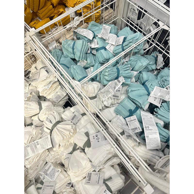 (ลดล้างสต็อก) IKEA ผ้าเช็ด มือ ตัว จาน ปาก ผ้าขนหนู muji
