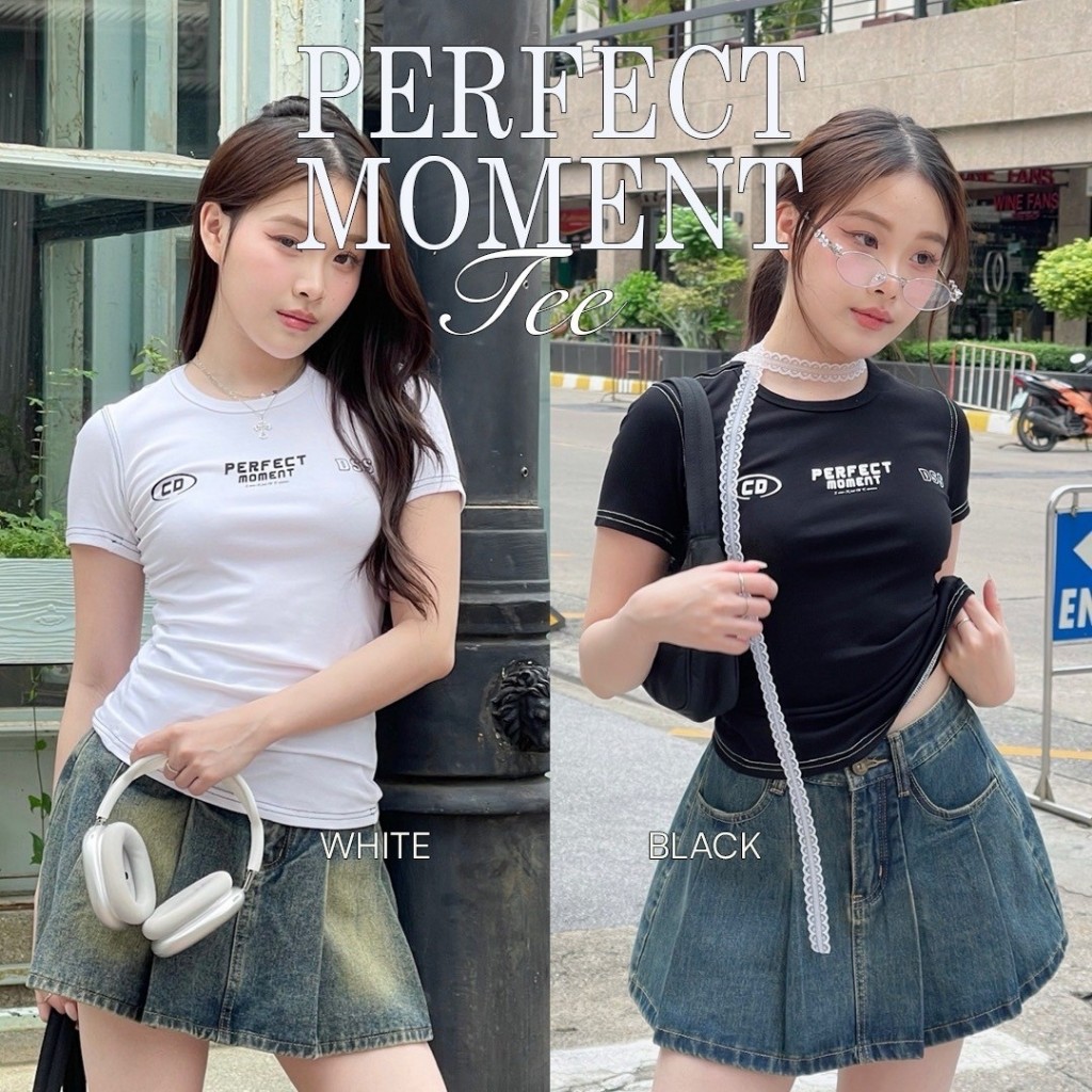 Choosedress A1982 Perfect Moment Tee เสื้อยืดคอกลม ทรงสวยเข้ารูป