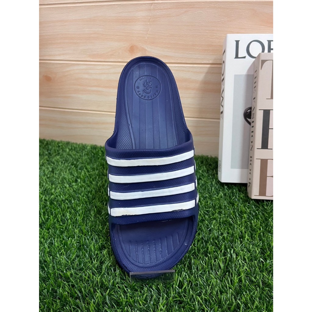 รองเท้าสวมไฟล่อนชายพื้นนิ่มลายริ้วๆยี่ห้อMARCO PONY รุ่น9736 พื้นนิ่มสวมใส่สบายเท้า ไซร้39-44