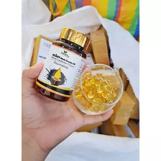 1แถม1 🔥พร้อมส่ง🔥 น้ำมันงาดำ สกัดเย็น 60 แคปซูล ซอฟเจล โปรสุดคุ้ม!!!