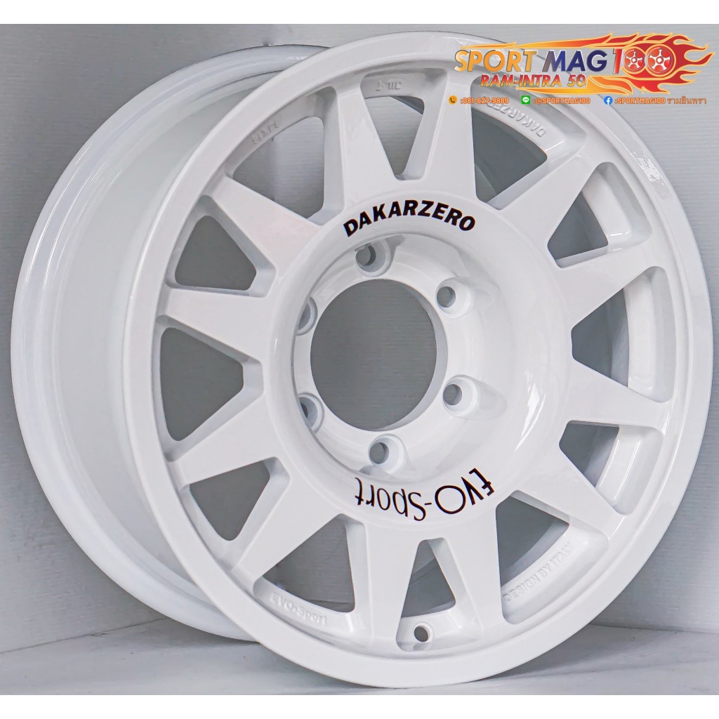 ล้อแม็กใหม่ Kspeed EvoCross 6รู139 ET30 สีขาว 8-16นิ้ว(ราคา 4วง)